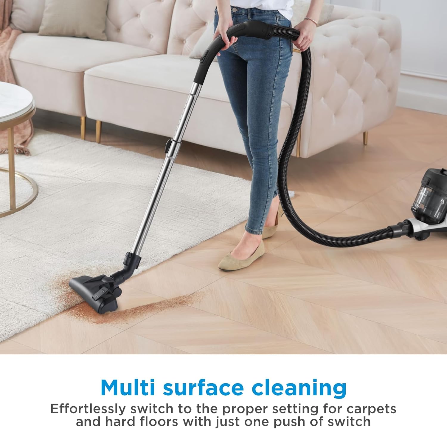 Midea Vacuum Cleaner 1800W Bagless Canister 2L Dust Capacity With HEPA Filter, 200W Midea Vacuum Cleaner 1800W Bagless Canister 2L Dust Capacity With HEPA Filter, 200W